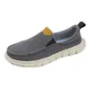 Zapatos casuales deportivos de lona ligeros y transpirables de un solo paso para hombre, desodorantes, zapatos para conducir papá, zapatos de tela, talla grande para hombre 47