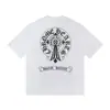 Nuevo 2025 Primavera/Verano 260g Transfronterizo Camiseta de Manga Corta con Cruces de Herradura Unisex al por Mayor