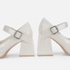 Tacones Altos para Mujer Tacón Grueso Mibai Zapatos Mary Jane Plataforma de Suela Gruesa Cabeza Redonda Zapatos Pequeños de Cuero JK Lori Japoneses