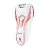 Venta directa de fábrica KM-3010, depiladora eléctrica recargable para mujeres, afeitadora de pies tres en uno para mujeres