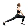 Pantalones de yoga y fitness de cintura alta para mujer, de malla de nueve puntos, ajustados y de secado rápido, para correr, exteriores y exteriores.