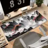 Alfombrilla de Ratón y Alfombrilla de Escritorio Estilo Chino Pintura a Tinta de Paisaje, Antideslizante, Resistente al Desgaste, Bordes de Bloqueo de Precisión