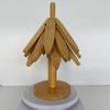 Tapete Isolante para Árvore Cor Nogueira Anti-Escaldante Mesa de Jantar Doméstica Criativo Tapete de Mesa de Bambu Ornamento Tapete Descanso de Copo Resistente a Alta Temperatura