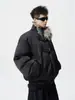 Chaqueta de Algodón Estilo Retro Americano con Cuello Grueso de Piel, Corte Limpio para Hombre, Nueva de Invierno, Holgada, Cálida, Ropa de Trabajo, Abrigo de Algodón, Prendas de Abrigo de Moda