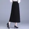 Saia evasê de seda brilhante para o dia a dia, saia feminina elegante e estilosa, novidade outono e inverno 2026, cintura alta, modelagem que afina, barra ampla e fluida