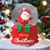 Papai Noel Transfronteiriço Bola de Cristal Luminosa Caixa de Música Enfeites Decoração de Natal Bola de Vidro Presentes para Crianças Venda por Atacado