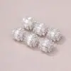 Cuentas de cubo de circón incrustadas en oro de 18 quilates para pulsera de ruedas DIY, collar, accesorios de joyería hechos a mano con cuentas, venta al por mayor