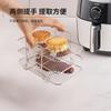 Suporte para Espetos de Aço Inoxidável 304 para Air Fryer Redondo de Camada Dupla Multifuncional para Churrasco Agulha de Churrasco Grelha de Resfriamento para Assar