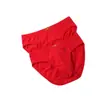 Calzoncillos de algodón tipo triángulo para hombre, holgados y transpirables, ropa interior roja para mediana edad y ancianos, adecuados para el año zodiacal, calzoncillos rojos 100% algodón