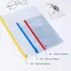 Bolsa de Información con Borde Transparente para Documentos Bolsa de Almacenamiento de Plástico Material de Oficina Suministros para Estudiantes Impermeable Suministros de Oficina Venta al por Mayor