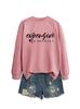 Caro difícil Amazon simple casual versátil holgado suéter de manga larga para mujer camisa al por mayor