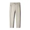 Pantalones Casuales de Alta Gama para Hombre 2026 Primavera/Verano Triple Protección Alta Elasticidad Seda de Hielo Frescos Delgados de Negocios Fácil Cuidado