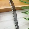 Nova Fita de Tule com Contas de Cristal Preto e Branco, Lado Único, Feita à Mão, Renda de Pérola Artificial, Acessórios de Decoração para Roupas DIY, Renda