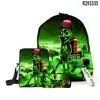 2025 Hombre de Palo de Madera Transfronterizo Shan Hai Jing Tungtungtung Mochila Escolar Mochila de Hombro Estuche Tres Piezas