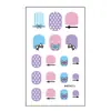 Fábrica Zhengxiang Adesivos de Unha Personalizados Adesivos para Nail Art em Gel Película de Esmalte à Prova d'Água Pó Glitter Cintilante Folha de Ouro Adesivos 3D de Imitação de Diamante