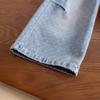 Nuevos Jeans de Otoño para Niñas Primavera y Otoño Estilo Coreano Moda Lunares Lavados Casuales Pantalones Largos para Bebé Tendencia