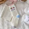 Calcetines de Velour Australiano para Mujer de Otoño e Invierno, Calcetines de Perro de Dibujos Animados y Corazón con Felpa Interior, Engrosados y Cálidos, Lindos Calcetines para el Hogar, el Piso y Dormir