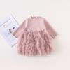 Falda para Niñas Ropa Coreana para Niños Primavera 2025 Nuevo Vestido Tejido Tops Falda Tutú para Bebé Niña Falda de Pastel