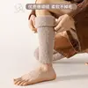 Calcetines de hombre por encima de la rodilla de forro polar coral para otoño e invierno, gruesos, con forro polar, cálidos, para piernas frías, rodilleras, calcetines para ancianos