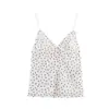 Comércio Exterior Europeu e Americano Moda Verão Feminina Sexy Estampa Animal Malha de Seda Decote V Regata Conjunto de Saia