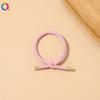 Qiyue Corda de Cabelo com Nó Rosqueada Estilo K Anel Simples para Cabelo Elástico de Alta Elasticidade High-Value Hair Tie Acessórios de Cabelo