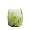 Xícara de Chá de Jade Natural de Guizhou, Xícara de Anfitrião de Formato Reto, Xícara de Jade Cor Esmeralda, Taça de Vinho de Jade Lantian