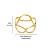Anillo de Corazón con Moño Hueco de Moda, Chapado en Oro Real de 18K, Anillo de Acero Inoxidable, Joyería de Mano a Juego para Parejas