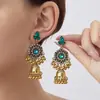 Pendientes de Moda Europeos y Americanos Transfronterizos, Pendientes de Botón Retro Exóticos, Pendientes Geométricos con Borlas Étnicas