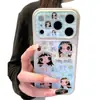 Capa de Celular com Design de Buquê de Flores Fofo Japonês e Coreano Adequada para Apple 17Pm, Alto Valor Estético para Meninas, iPhone 16/15 à Prova de Choque