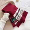 Bufanda de Punto de Felpa Suave y Cera Estilo Coreano Estilo Ins de Doble Cara para Mujer Cálida de Invierno Bufanda de Lana para Estudiante