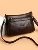 Bolsa Transversal Bolsa Feminina 2025 Novas Bolsas Couro Macio Leve Grande Capacidade Bolsa para Mulheres de Meia-Idade e Idosas Bolsa de Ombro no Atacado