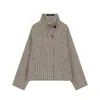 ZA Ropa de Mujer de Comercio Exterior Transfronterizo Europa AliExpress Venta Caliente Primavera Otoño Chaqueta Corta Abrigo de Espiga con Cuello Alto
