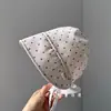 Sombrero con cordones para bebé y niño pequeño, protección para los oídos, protección solar, visera, primavera, otoño, verano, algodón fino transpirable, unisex, para bebé de pocos meses