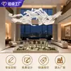 Luminarias personalizadas para vestíbulo de hotel, oficina de ventas, villa, club, salón de banquetes, candelabros de tira para mesa de arena y candelabros de forma personalizada