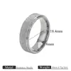 Anillo Sencillo de Moda de Acero Inoxidable Anillo Mate Estilo Coreano Anillo de Pareja Anillo de Par de Acero de Titanio Clásico Venta al por Mayor
