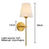 Lámpara de Pared de Tela Retro Americana Amazon Dormitorio Mesita de Noche Pasillo Pasillo Sala de Estar Pared de Fondo Cableado-Gratis Lámpara de Pared