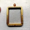 4*5 dupla face colorido cola thangka gabu caixa caixa vazia latão relevo dourado montanha Wutai dragão cinco folhas thangka pingente