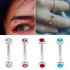 8 piezas/acero inoxidable perforado uña de ceja simple clásica redonda traje de uñas de ceja joyería de perforación europea y americana venta al por mayor en línea