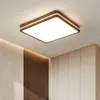 Lámpara de Techo para Sala de Estar con Protección Ocular de Espectro Completo Simple y Elegante Nuevo Estilo Chino Lámpara para Dormitorio Principal Lámpara de Dormitorio de Madera Maciza de Nogal Negro