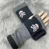 Guantes Personalizados para Otoño e Invierno, Guantes de Punto Cálidos y de Moda para Mujer, Moda Transfronteriza Guantes Bordados Patchwork Cálidos