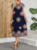 Vestido de Verano Nuevo con Estampado Transfronterizo Europeo y Americano para Mujer de Amazon