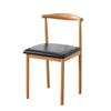 Silla de Comedor para el Hogar de Ocio Transfronteriza Personalizada, Mesa y Sillas de Comedor Minimalistas Modernas para Dormitorio, Silla de Cuerno Integrada de Hierro Forjado