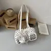 Bolso de hombro y axila de lunares de moda transfronteriza de nicho para mujer, nuevo bolso de mano para commuting 2026, bolso Boston, bolso almohada