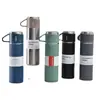Copo de Água a Vácuo de Aço Inoxidável de Camada Dupla para Negócios Transfronteiriços com Alça, Copo Térmico de Grande Capacidade para Viagem com Três Tampas