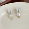 Presilha de Cabelo de Coelho de Pérola de Imitação de Luxo para Mulheres, Presilha Lateral, Presilha para Franja, Presilha para Testa, Presilha Bico de Pato, Grampo