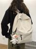 2024 Nueva Mochila Escolar para Mujer Simple para Estudiantes de Secundaria y Preparatoria Mochila Casual para Hombre Resistente a Manchas Gran Capacidad Transfronteriza