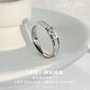 Anillo Gympani 925 para Mujer Diseño Nicho Anillo para Pareja Anillo Lleno de Diamantes Anillo para Mujer Estilo Frío de Moda ins Anillo para Comer