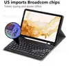 Capa Protetora Teclado Bluetooth Sem Fio para iPad Geração 11 Tablet Case 10.2 Teclado Capa de Couro Português Brasileiro