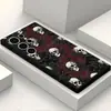 TK Venda Quente Capa de Celular Retrô Rosa Negra Caveira para Samsung Estilo Gótico Escuro Capa Protetora de Silicone Macio