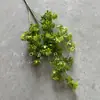 Bosque Escandinavo Verde Planta Verde Hoja Verde Techo de Salón de Bodas Mimosa Plástico Flor Falsa Hierba de Amante Eucalipto